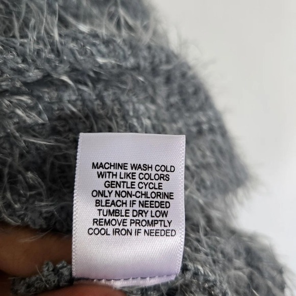 Kate & Sam Blue Eyelash Sweater Women's XXL Cozy Soft Fall-Winter Coastal - Picture 9 of 12